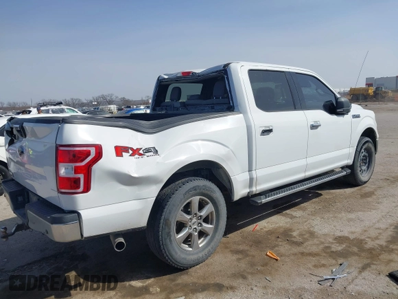 2018 Ford F-150 XL with VIN 1FTEW1E50JFC70908, listed as a IAAI auction lot 41746357 with 116,468 mi miles. Bid and sale history available at carsss.com. Image 4.