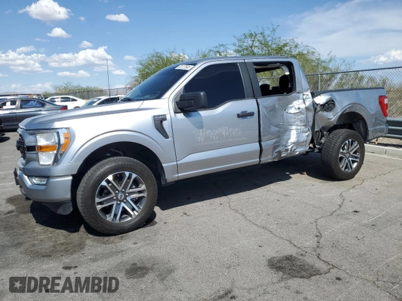 2021 Ford F-150 XL z VIN 1FTEW1EP0MFC50549, wystawiony jako Copart lot #60127565 z przebiegiem 92 078 mil mil oraz Szkoda całkowita • Salvage title. Historia ofert i sprzedaży dostępna na DreamBid. Obrazek 1.
