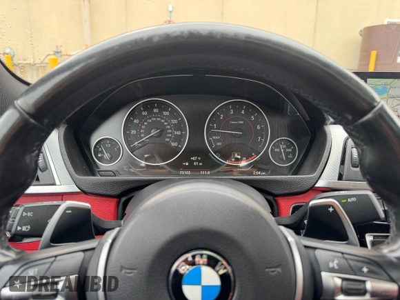 2019 BMW 4 Series 440i xDrive with VIN WBA4J7C54KBM74665, listed as a Copart auction lot 54988385 with 75,103 mi miles and Clean Title. Bid and sale history available at carsss.com. Image 8.