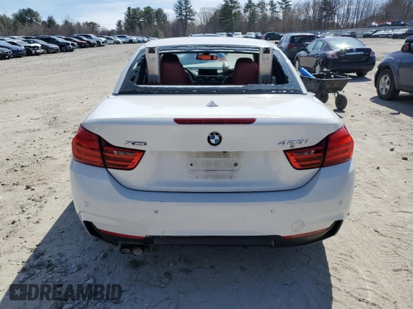 2015 BMW 4 Series 428i xDrive with VIN WBA3T1C5XFP820696, listed as a Copart auction lot 50209925 with 123,416 mi miles and Clean Title. Bid and sale history available at carsss.com. Image 6.