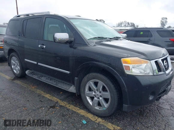 2011 Nissan Armada SV with VIN 5N1AA0ND5BN600138, listed as a IAAI auction lot 41535623 with 218,533 mi miles and . Bid and sale history available at DreamBid. Image 1.