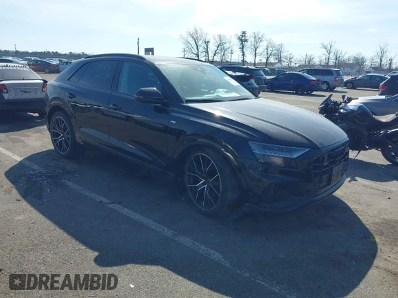 2021 Audi Q8 Prestige z VIN WA1FVAF18MD012276, wystawiony jako IAAI lot #41651592 z przebiegiem 45 615 mil mil oraz . Historia ofert i sprzedaży dostępna na DreamBid. Obrazek 1.