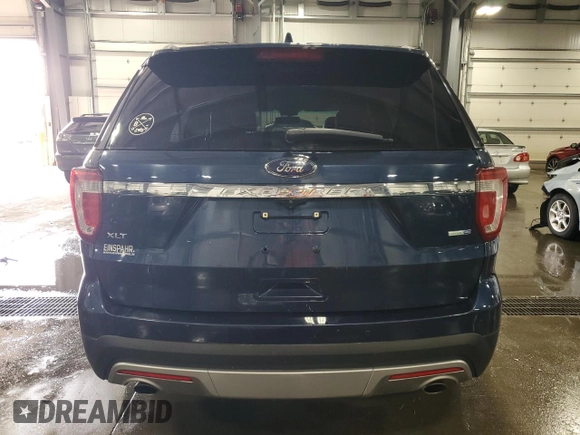 2016 Ford Explorer XLT with VIN 1FM5K8D82GGC33910, listed as a Copart auction lot 51182215 with 146,107 mi miles and Salvage Title. Bid and sale history available at DreamBid. Image 6.