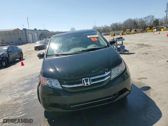 2015 Honda Odyssey EX-L with VIN 5FNRL5H65FB058782, listed as a Copart auction lot 49498545 with 208,371 mi miles and Salvage Title. Bid and sale history available at carsss.com. Image 14.
