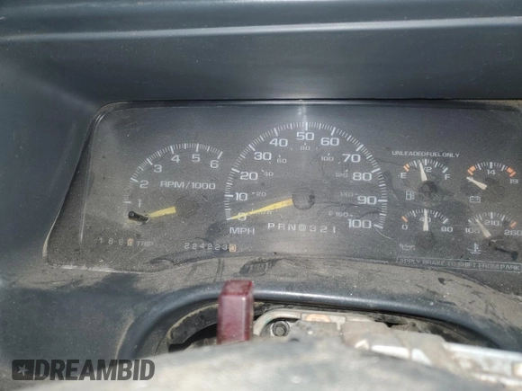 1998 Chevrolet Silverado 1500 with VIN 1GCEK14R7WZ176742, listed as a Copart auction lot 88497035 with 224,223 mi miles and Salvage Title. Bid and sale history available at DreamBid. Image 9.