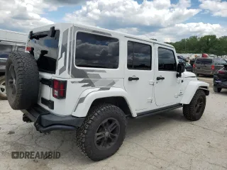 2017 Jeep Wrangler Unlimited Sahara with VIN 1C4BJWEG6HL612289, listed as a Copart auction lot 58479505 with 167,208 mi miles and Salvage title. Bid and sale history available at DreamBid. Image 3.
