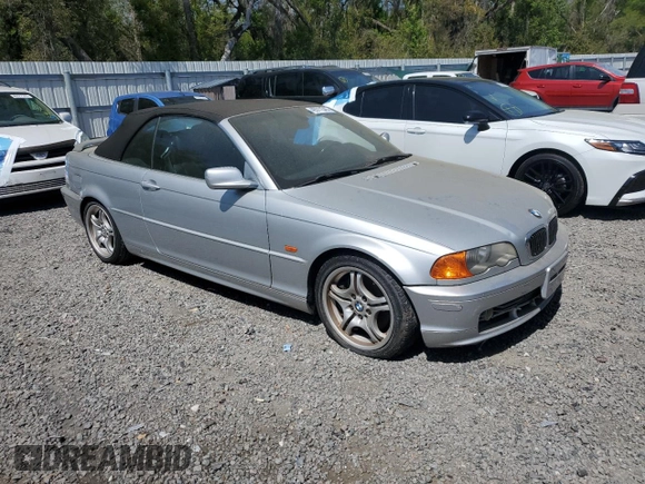 2001 BMW 3 Series 330Ci with VIN WBABS534X1JU84136, listed as a Copart auction lot 49311545 with 141,865 mi miles and Clean Title. Bid and sale history available at carsss.com. Image 4.
