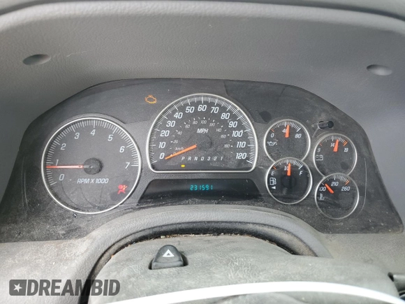2008 GMC Envoy SLE1 with VIN 1GKDS13SX82220619, listed as a Copart auction lot 72654454 with 231,591 mi miles and Salvage Title. Bid and sale history available at DreamBid. Image 9.