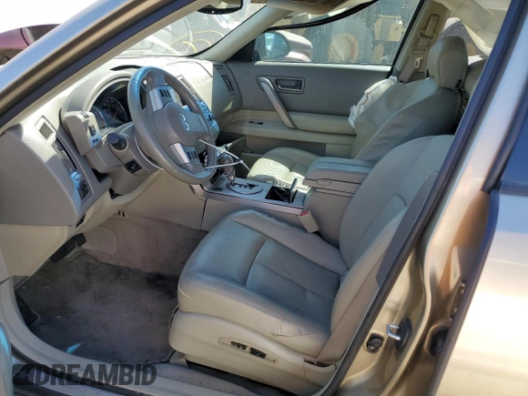 2005 Infiniti FX35 with VIN JNRAS08W15X217708, listed as a Copart auction lot 68580594 with 0 mi miles and Salvage Title. Bid and sale history available at carsss.com. Image 7.