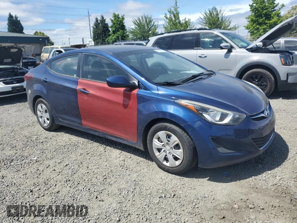 2016 Hyundai Elantra SE with VIN 5NPDH4AE0GH675565, listed as a Copart auction lot 62288815 with 104,716 mi miles and Clean title. Bid and sale history available at DreamBid. Image 4.