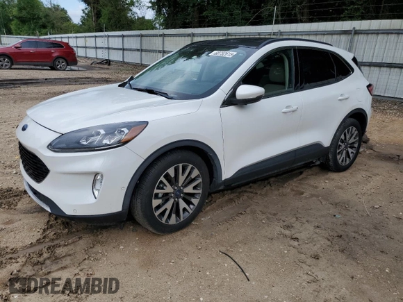 2020 Ford Escape Titanium Hybrid with VIN 1FMCU0DZ6LUA46340, listed as a Copart auction lot 60752615 with 78,534 mi miles and Non repairable. Bid and sale history available at DreamBid. Image 1.