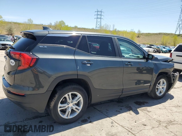 2021 GMC Terrain SLE with VIN 3GKALTEV8ML358946, listed as a Copart auction lot 55696405 with 59,927 mi miles and Salvage title. Bid and sale history available at DreamBid. Image 3.