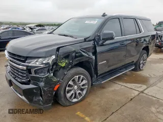 2023 Chevrolet Tahoe LT z VIN 1GNSCNKD6PR197847, wystawiony jako Copart lot #51952165 z przebiegiem 40 792 mil mil oraz Czysty tytuł • Clean title. Historia ofert i sprzedaży dostępna na DreamBid. Obrazek 1.