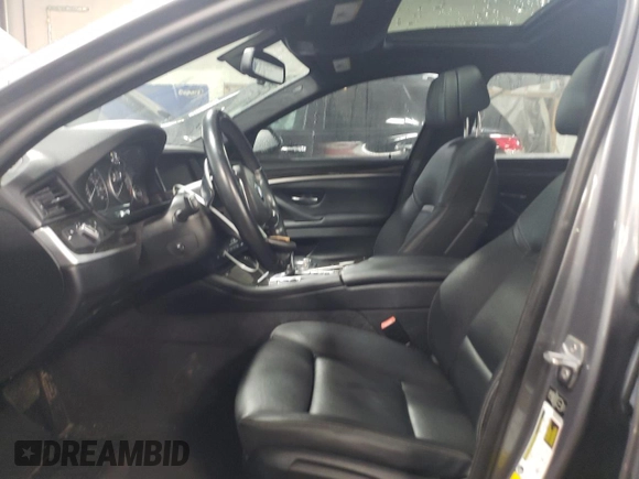 2014 BMW 5 Series 535i with VIN WBA5B1C52ED476681, listed as a Copart auction lot 47483375 with 136,611 mi miles and Salvage Title. Bid and sale history available at carsss.com. Image 7.