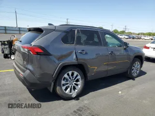 2025 Toyota RAV4 XLE Premium with VIN 2T3A1RFV4SC522493, listed as a Copart auction lot 58569445 with 14 mi miles and Salvage title. Bid and sale history available at DreamBid. Image 3.