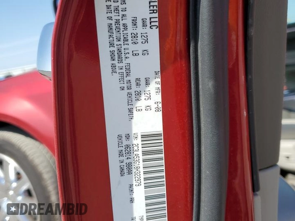 2008 Chrysler 300 Touring with VIN 2C3LA53G18H322979, listed as a Copart auction lot 54371975 with 78,963 mi miles and Salvage Title. Bid and sale history available at carsss.com. Image 12.