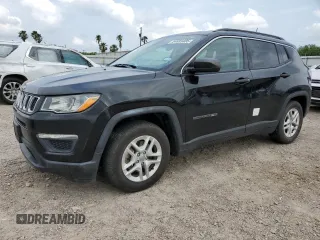 2020 Jeep Compass Sport with VIN 3C4NJCAB1LT230125, listed as a Copart auction lot 54633405 with 99,866 mi miles and Salvage title. Bid and sale history available at DreamBid. Image 1.
