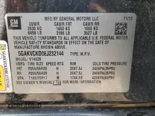 2014 Buick Enclave Premium with VIN 5GAKVCKD0EJ232144, listed as a Copart auction lot 46697835 with 126,069 mi miles and Salvage Title. Bid and sale history available at DreamBid. Image 14.