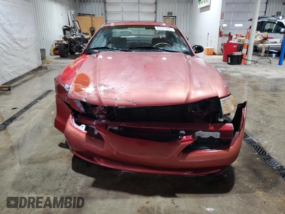 1996 Ford Mustang with VIN 1FALP4043TF202065, listed as a Copart auction lot 87761965 with 132,161 mi miles and Salvage Title. Bid and sale history available at carsss.com. Image 5.