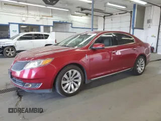 2015 Lincoln MKS with VIN 1LNHL9EK1FG602801, listed as a Copart auction lot 59683335 with 146,267 mi miles and Salvage title. Bid and sale history available at DreamBid. Image 1.