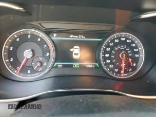 2019 Genesis G70 Advanced with VIN KMTG34LE1KU027824, listed as a Copart auction lot 46900135 with 42,325 mi miles and Salvage title. Bid and sale history available at DreamBid. Image 9.