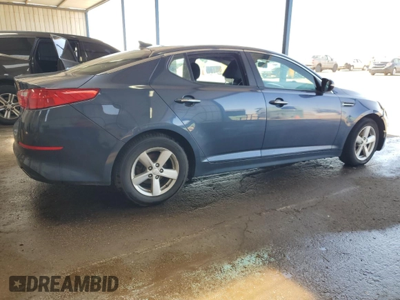 2015 Kia Optima LX with VIN 5XXGM4A7XFG481386, listed as a Copart auction lot 52100085 with 114,014 mi miles and Clean Title. Bid and sale history available at carsss.com. Image 3.