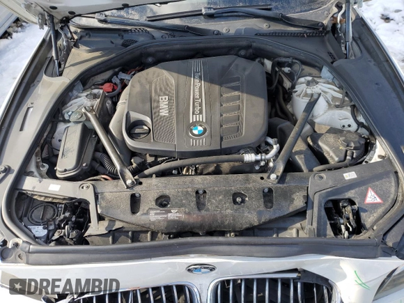 2014 BMW 5 Series 535d with VIN WBAXA5C5XED690305, listed as a Copart auction lot 87819095 with 115,673 mi miles and Salvage Title. Bid and sale history available at carsss.com. Image 11.