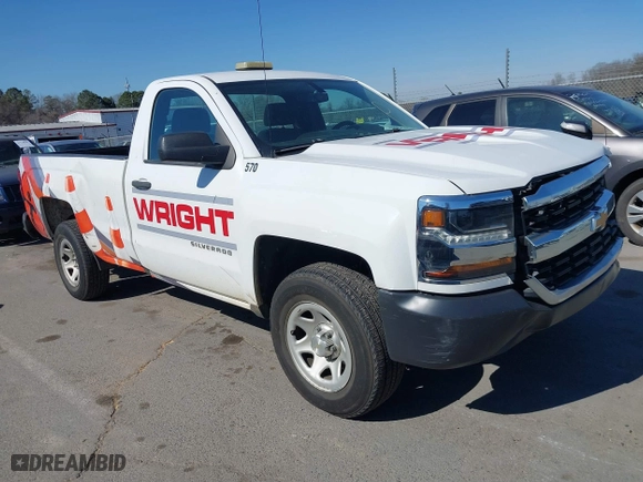 2018 Chevrolet Silverado 1500 Work Truck with VIN 1GCNCNEH2JZ148429, listed as a IAAI auction lot 41709655 with 121,637 mi miles. Bid and sale history available at carsss.com. Image 1.