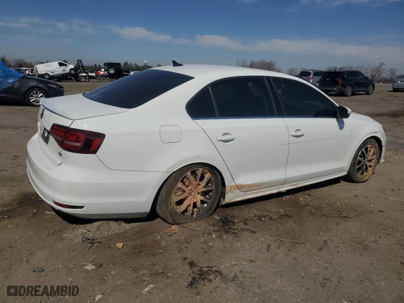 2017 Volkswagen Jetta 1.4T SE with VIN 3VWDB7AJ9HM346498, listed as a Copart auction lot 49921505 with 90,222 mi miles and Salvage Title. Bid and sale history available at carsss.com. Image 3.