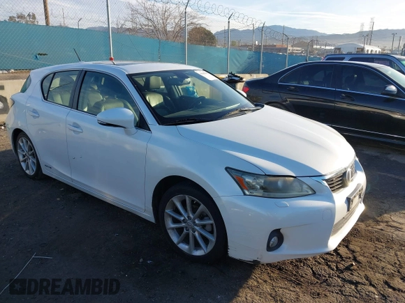 2012 Lexus CT CT 200h with VIN JTHKD5BH4C2049710, listed as a IAAI auction lot 41605855 with 170,144 mi miles and . Bid and sale history available at carsss.com. Image 1.
