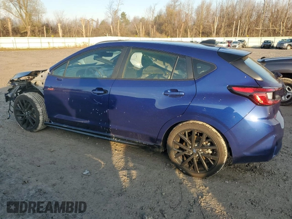 2024 Subaru Impreza RS with VIN JF1GUHJC0R8340375, listed as a Copart auction lot 78351804 with 9,853 mi miles and Salvage Title. Bid and sale history available at carsss.com. Image 2.