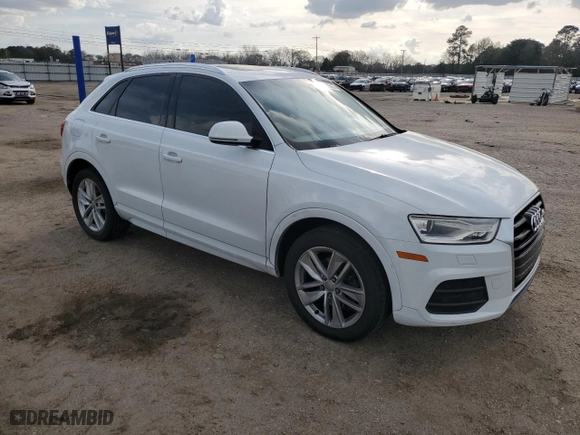 2017 Audi Q3 Premium Plus with VIN WA1JCCFS6HR001712, listed as a Copart auction lot 49235865 with 17,383 mi miles and Salvage Title. Bid and sale history available at carsss.com. Image 4.