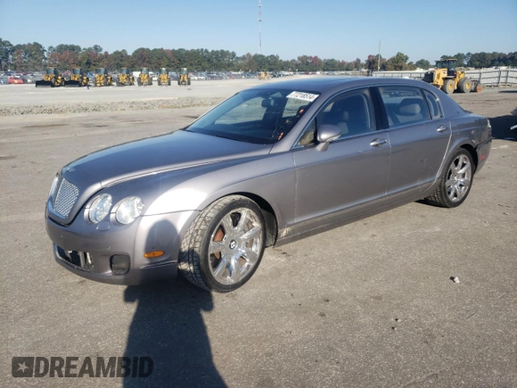 2007 Bentley Flying Spur with VIN SCBBR93W47C040550, listed as a Copart auction lot 77218514 with 39,492 mi miles and Salvage Title. Bid and sale history available at DreamBid. Image 1.