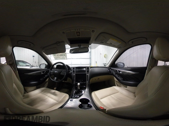 2015 Infiniti Q50 Premium z VIN JN1BV7ARXFM418280, wystawiony jako IAAI lot #42080879 z przebiegiem 126 411 mil mil oraz . Historia ofert i sprzedaży dostępna na DreamBid. Obrazek 19.
