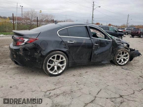2014 Buick Regal GS with VIN 2G4GU5GXXE9265276, listed as a Copart auction lot 82162244 with Not Provided miles and Salvage Title. Bid and sale history available at DreamBid. Image 3.
