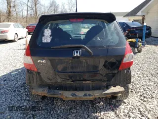 2007 Honda Fit Sport with VIN JHMGD38607S050486, listed as a Copart auction lot 49083375 with 198,601 mi miles and Salvage Title. Bid and sale history available at carsss.com. Image 6.