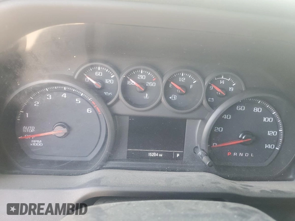 2022 Chevrolet Silverado 1500 Work Truck with VIN 3GCPAAEK1NG647179, listed as a Copart auction lot 59963564 with 15,204 mi miles and Salvage Title. Bid and sale history available at DreamBid. Image 9.