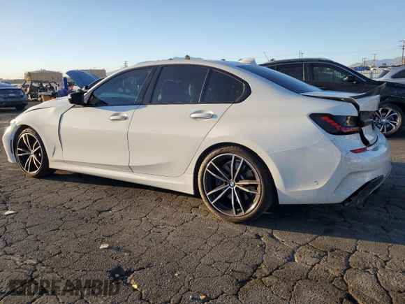 2021 BMW 3 Series M340i with VIN 3MW5U7J05M8B93885, listed as a Copart auction lot 42400835 with 48,771 mi miles and Salvage Title. Bid and sale history available at carsss.com. Image 2.