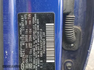 2023 Hyundai Elantra Limited with VIN KMHLP4AG0PU485914, listed as a Copart auction lot 42193255 with 28,271 mi miles and Salvage Title. Bid and sale history available at carsss.com. Image 12.