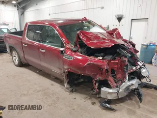 2022 GMC Sierra 1500 Limited SLT with VIN 3GTU9DED2NG218227, listed as a IAAI auction lot 41319223 with 23,424 mi miles. Bid and sale history available at carsss.com. Image 1.