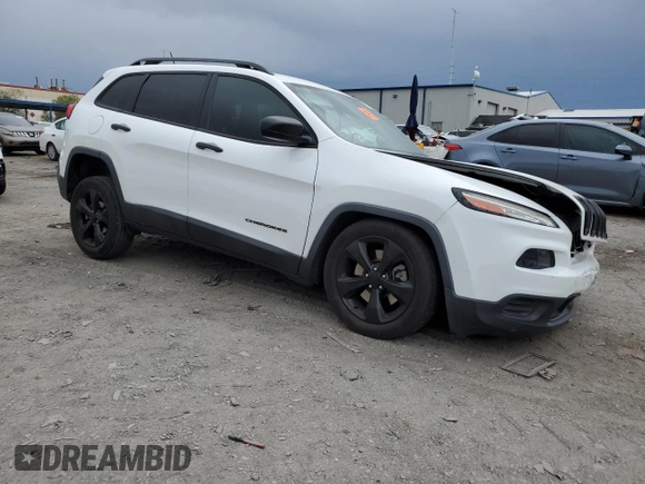 2017 Jeep Cherokee Altitude with VIN 1C4PJLAB2HW573567, listed as a Copart auction lot 59630205 with 105,975 mi miles and Salvage title. Bid and sale history available at DreamBid. Image 4.