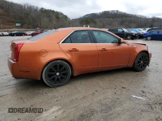 2008 Cadillac CTS AWD w/1SB with VIN 1G6DT57VX80189553, listed as a Copart auction lot 44750265 with 0 mi miles and Salvage Title. Bid and sale history available at carsss.com. Image 3.