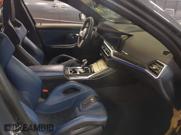 2023 BMW M3 Competition xDrive with VIN WBS43AY08PFP63435, listed as a IAAI auction lot 42136588 with 25,790 mi miles and . Bid and sale history available at DreamBid. Image 5.