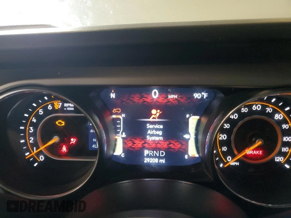 2021 Jeep Wrangler Unlimited 80th Anniversary z VIN 1C4HJXDG4MW636892, wystawiony jako Copart lot #63508455 z przebiegiem 29 208 mil mil oraz Szkoda całkowita • Salvage title. Historia ofert i sprzedaży dostępna na DreamBid. Obrazek 9.