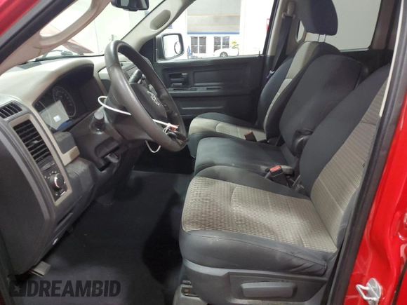 2012 Ram 1500 ST with VIN 1C6RD7FP8CS291341, listed as a Copart auction lot 51767285 with 126,341 mi miles and Salvage title. Bid and sale history available at DreamBid. Image 7.