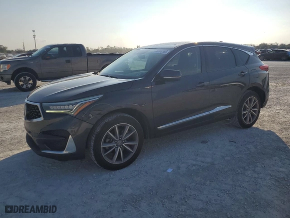 2019 Acura RDX w/Technology Pkg with VIN 5J8TC1H53KL005464, listed as a Copart auction lot 88370595 with 84,710 mi miles and Salvage Title. Bid and sale history available at carsss.com. Image 1.