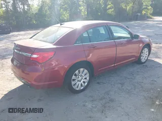 2014 Chrysler 200 LX with VIN 1C3CCBAB2EN212963, listed as a IAAI auction lot 42185158 with 244,647 mi miles. Bid and sale history available at carsss.com. Image 4.