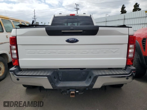 2021 Ford F-450 XL with VIN 1FT8W4DTXMED30296, listed as a Copart auction lot 53511365 with 25,593 mi miles and Salvage Title. Bid and sale history available at carsss.com. Image 6.