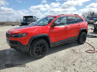2019 Jeep Cherokee Trailhawk Elite with VIN 1C4PJMBX3KD103406, listed as a Copart auction lot 50162595 with 58,259 mi miles and Clean Title. Bid and sale history available at carsss.com. Image 1.