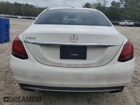 2019 Mercedes-Benz C 300 with VIN 55SWF8DB4KU294587, listed as a Copart auction lot 50588995 with 72,578 mi miles and Salvage title. Bid and sale history available at DreamBid. Image 6.